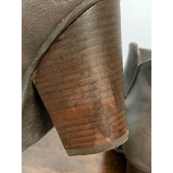 Michael Shannon Womens Side Zip High Heeled Ankle Boots Gray Size 9 - Picture 5 of 15